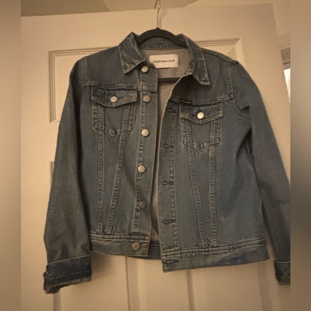 Calvin Klein Blue Patch Denim Jacket - image 2